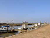 Vue sur le port du Collet