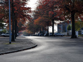 Vue sur la rue du Bois Briand dans la zone industrielle