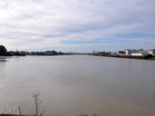 Vue sur la Loire depuis la pointe ouest de l'le de Nantes