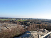 Vue sur le bourg depuis le terril