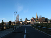 Vue sur la D49 l'entre est de Vigneux de Bretagne