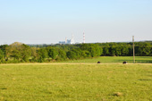 Vue sur le bocage au pied du sillon de Bretagne  l'Angellerais