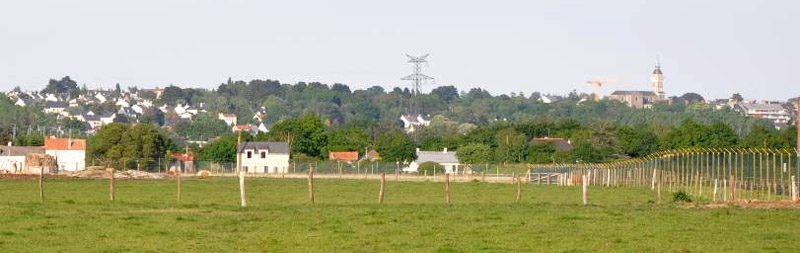 Diffusion urbaine sur le coteau du sillon de Bretagne