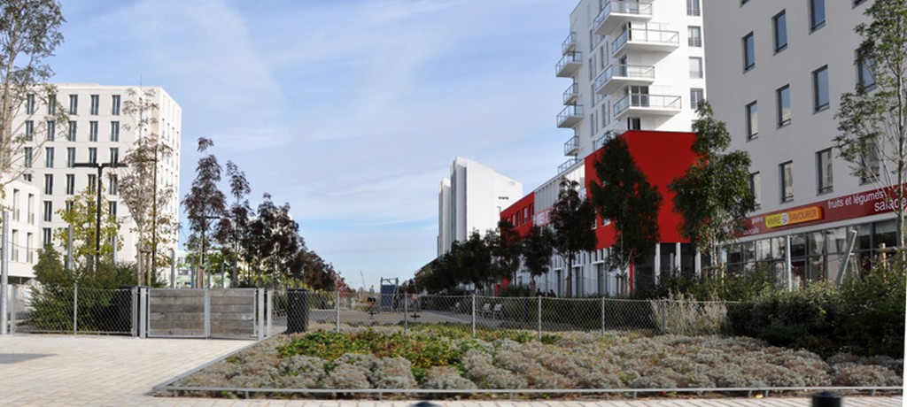 Nouveau quartier Gare sud, un paysage urbain contemporain...