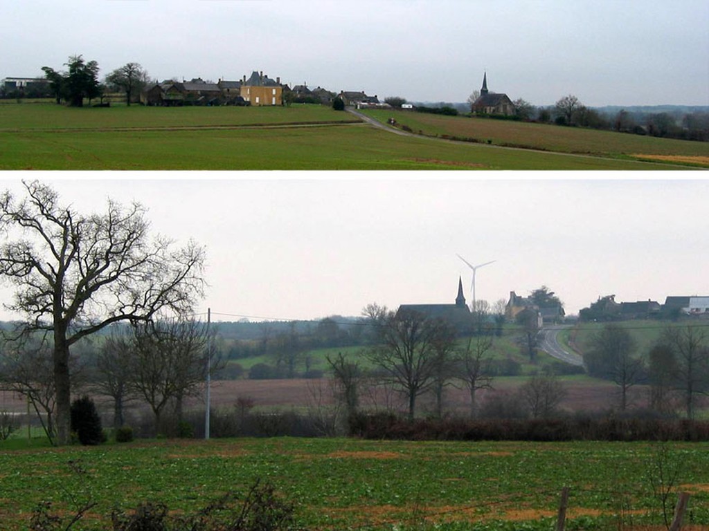 Vue sur la chapelle du vieux bourg de St Sulpice des Landes