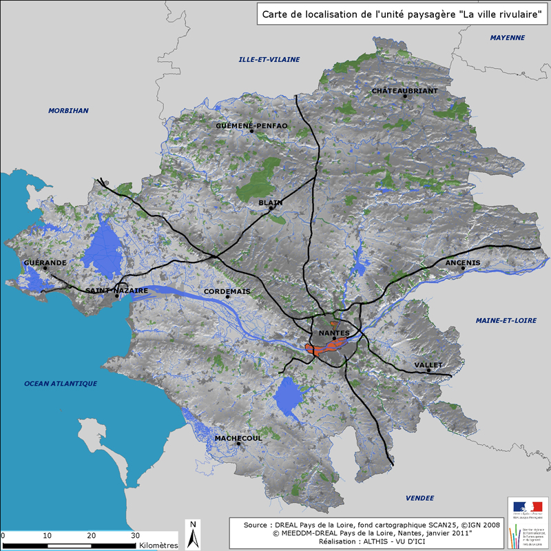 Carte de localisation de l'unit paysagre