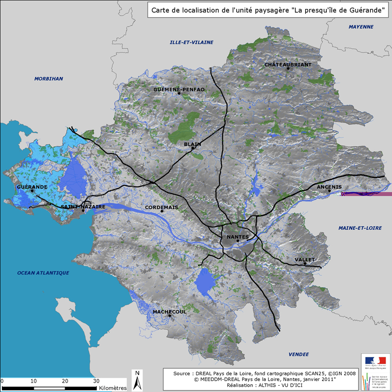 Localisation de l'unit paysagre