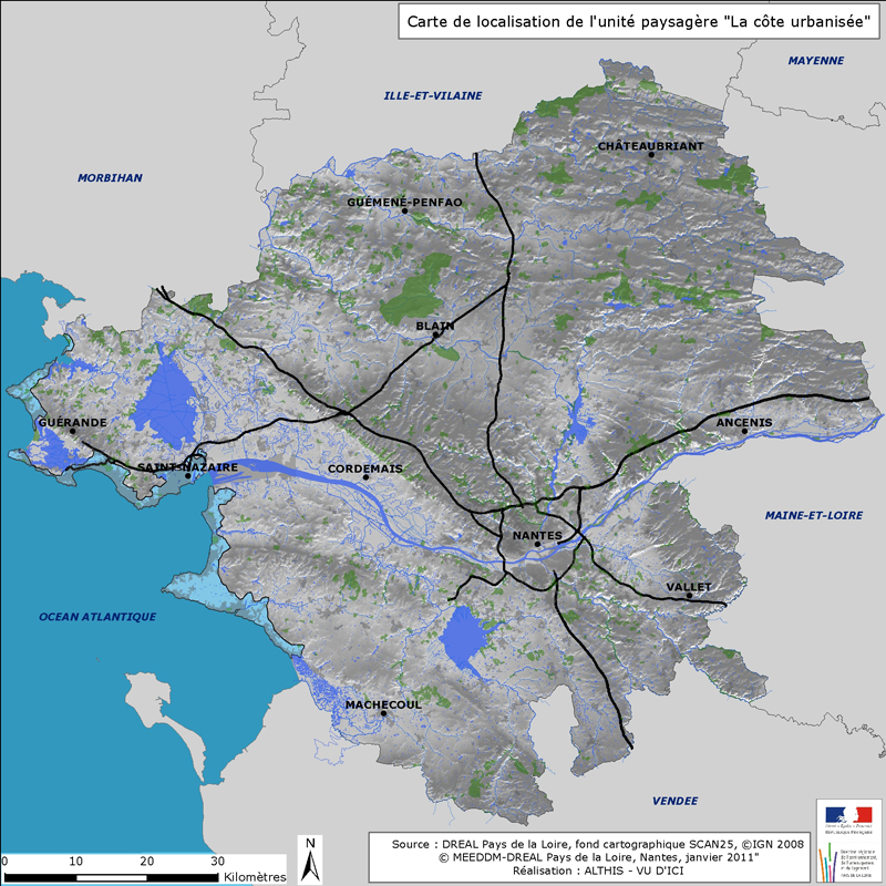 Localisation de l'unit paysagre