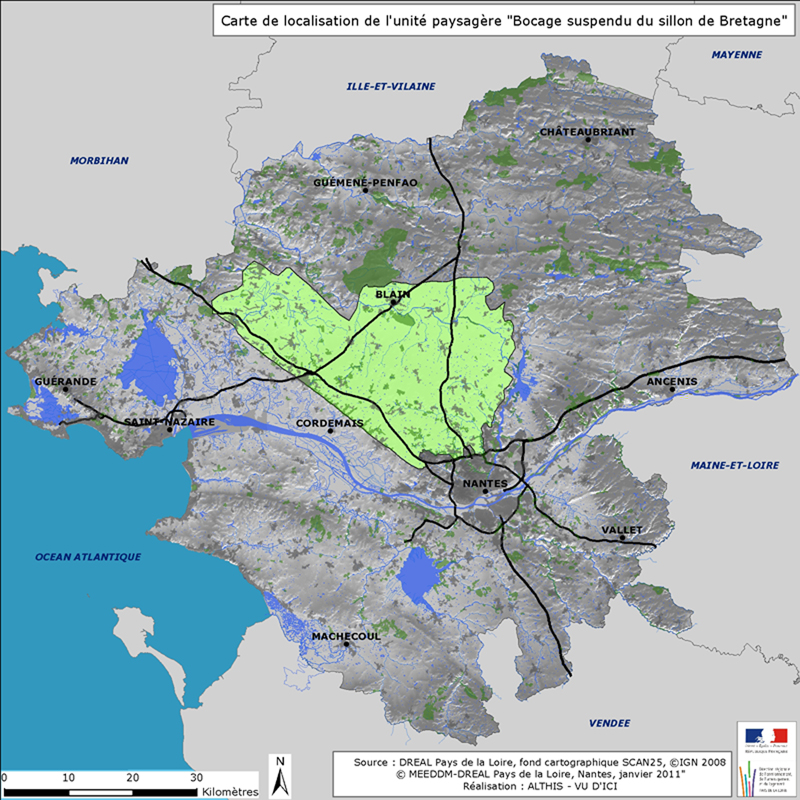 Localisation de l'unit paysagre