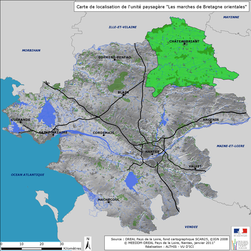 Localisation de l'unit paysagre