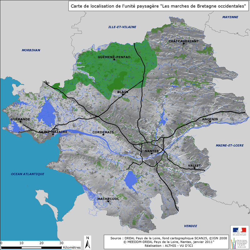 Localisation de l'unit paysagre