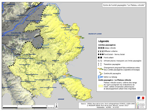 Carte des limites de l'unit