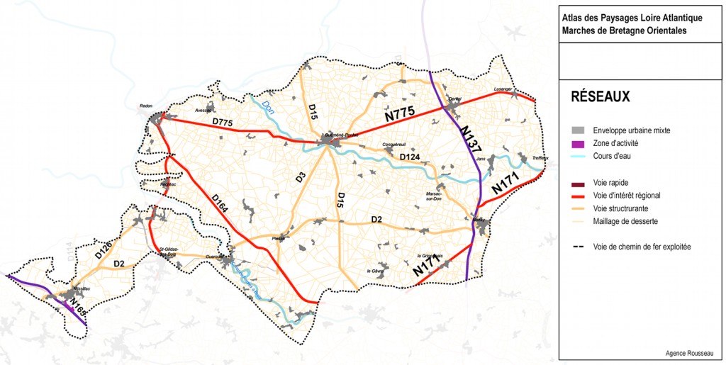 Plan des rseaux viaires sur l'unit