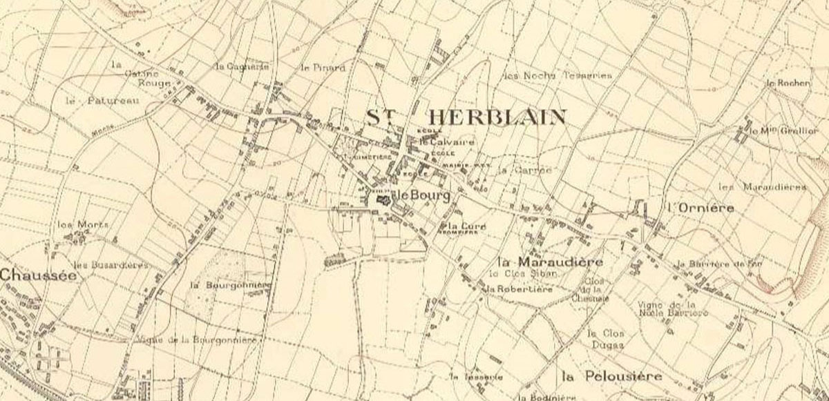 Saint-Herblain en 1949 (source : fond d'archives numris du conseil gnral de Loire Atlantique  hhttp://www.loire-atlantique.fr)