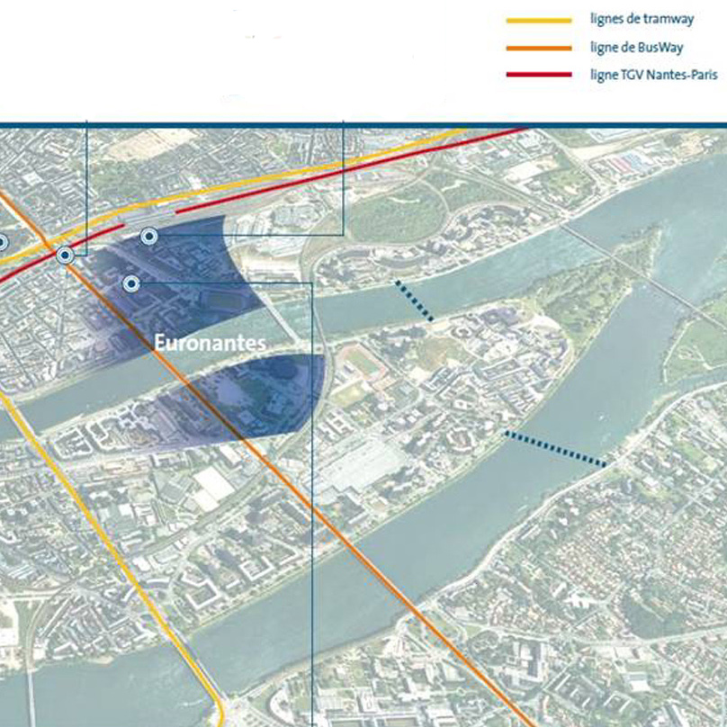 Projet Euronantes/gare : nouveaux ponts (source : plaquette Euronantes)