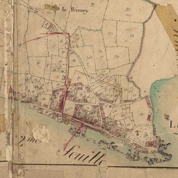 Plan de Donges en 1826 