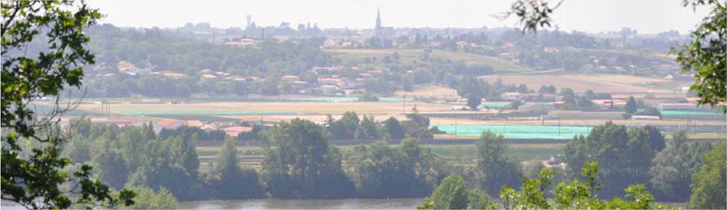 Etalement urbain sur le coteau de la chapelle Basse Mer, diffusion urbaine autour de la zone marachre