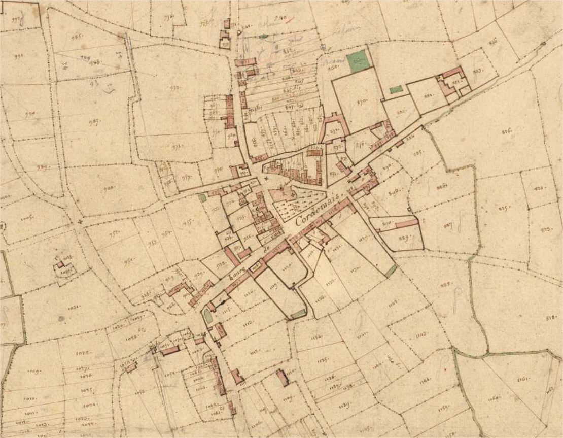 Bourg de Cordemais  cadastre 1815