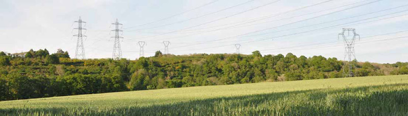 Pylnes lectriques sur le Sillon de Bretagne