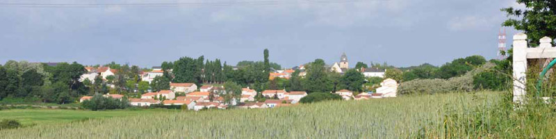 Silhouette du bourg de Saint Jean de Boiseau