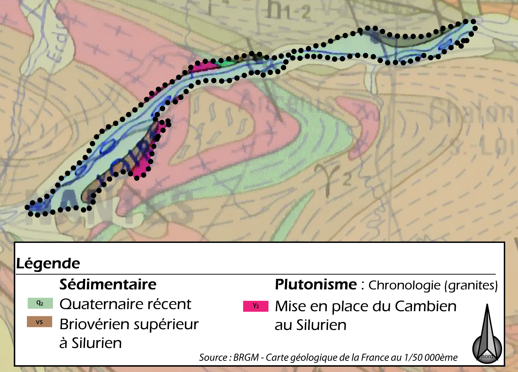 Carte gologique de l'unit