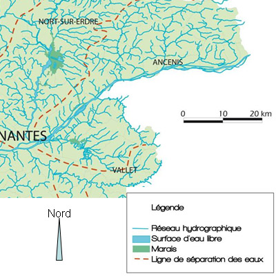 Carte hydrographique de l'unit