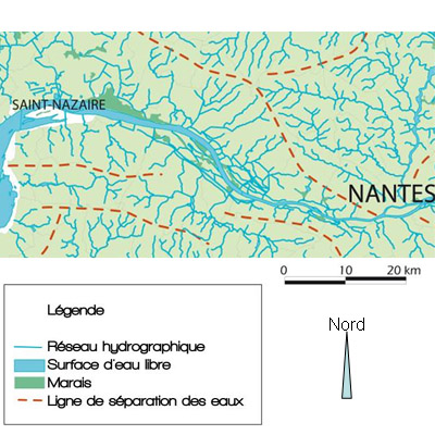 Carte hydrologique de lunit