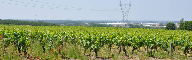 Une limite topographique qui ouvre une perspective sur les franges de l'agglomration