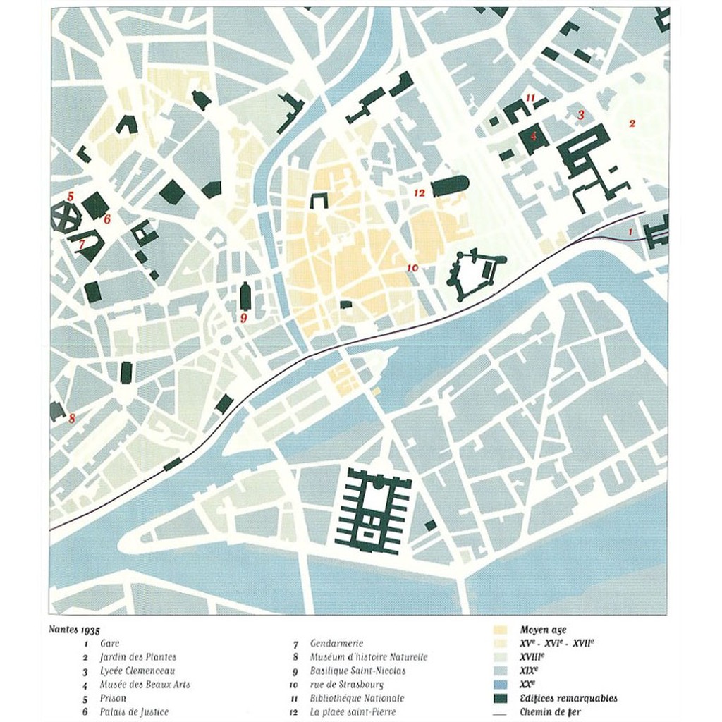 Le Cur de Nantes en 1935 (Source : Jean-Jacques Treuttel, Nantes, un destin contrast, Hartmann ditions, Nantes, mai 1997)  