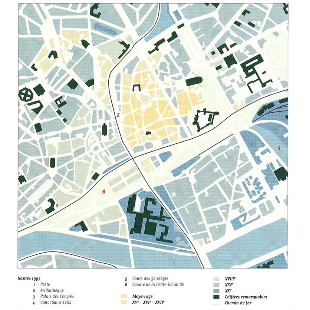 Le Cur de Nantes en 1997  (Source : Jean-Jacques Treuttel,   Nantes, un destin contrast, Hartmann ditions, Nantes, mai 1997)