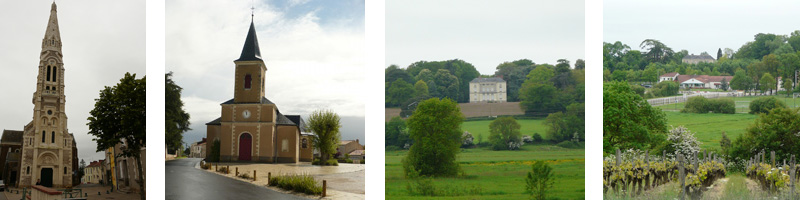 Eglise et chteau, repres patrimoniaux forts