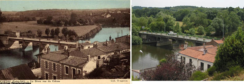 Evolution du Val de Svre  Vertou en cinquante ans