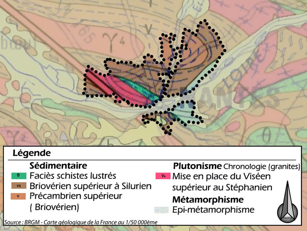 Carte gologique de l'unit