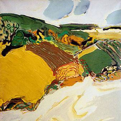 Gabriel Godard -  Coteau en Anjou –huile sur toile 1969 – (Galeries D Findlay) 