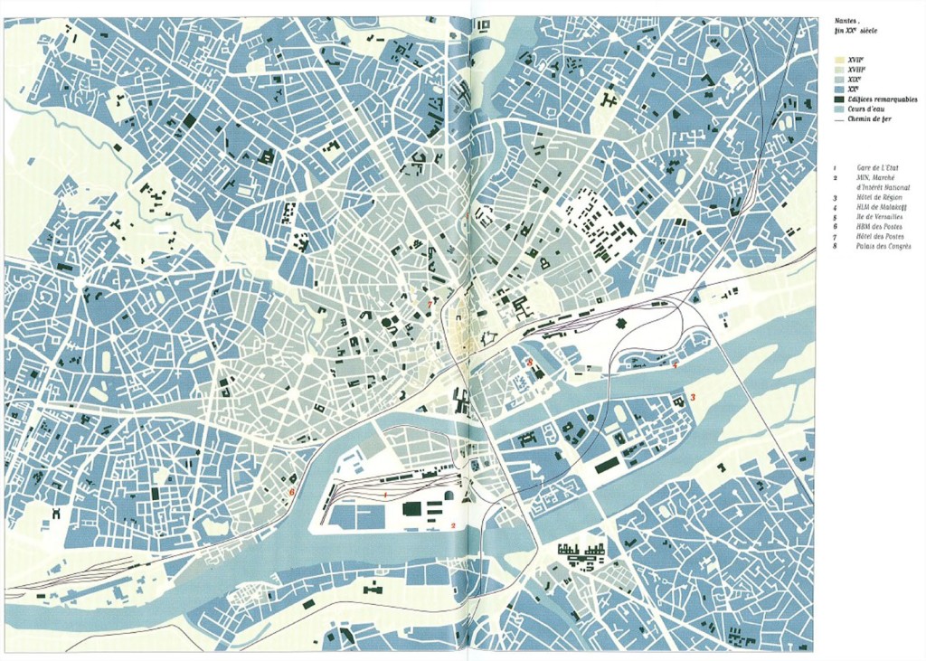 Nantes  la fin du XXme sicle (Source : Jean-Jacques Treuttel, Nantes, un destin contrast, Hartmann ditions, Nantes, mai 1997)