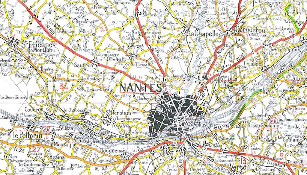 Carte Michelin 1963