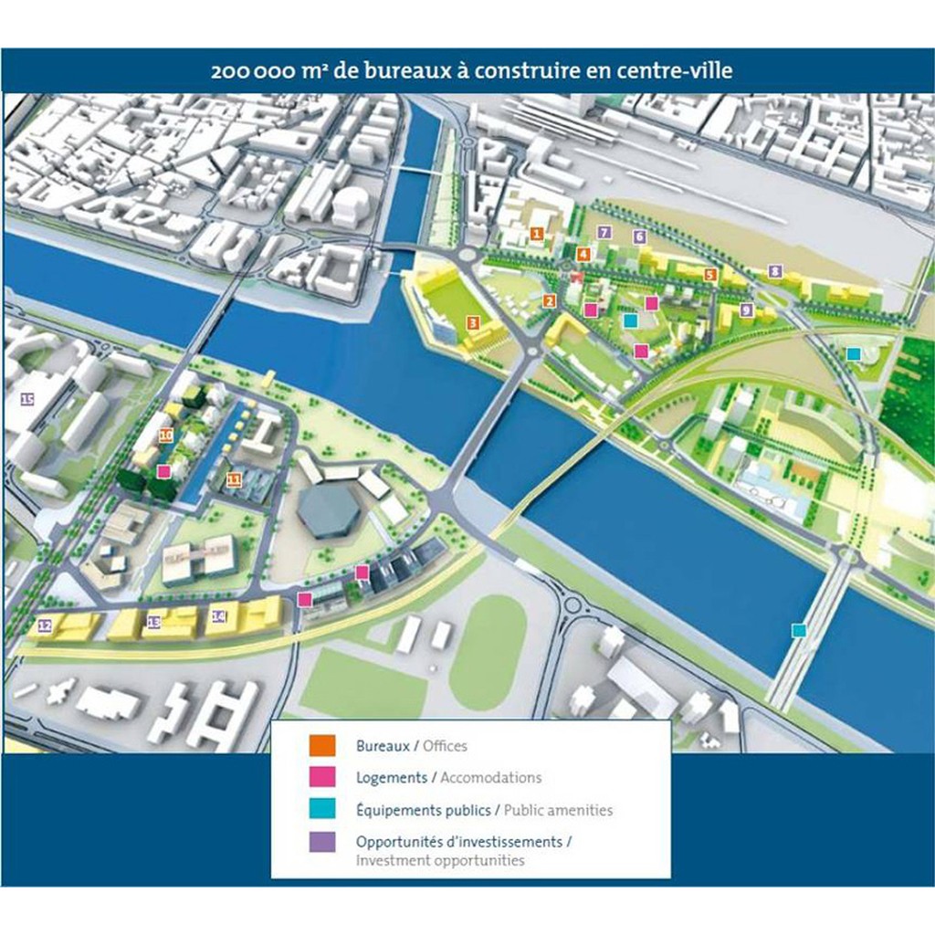 Projet Euronantes : programme de constructions (source : plaquette Euronantes)